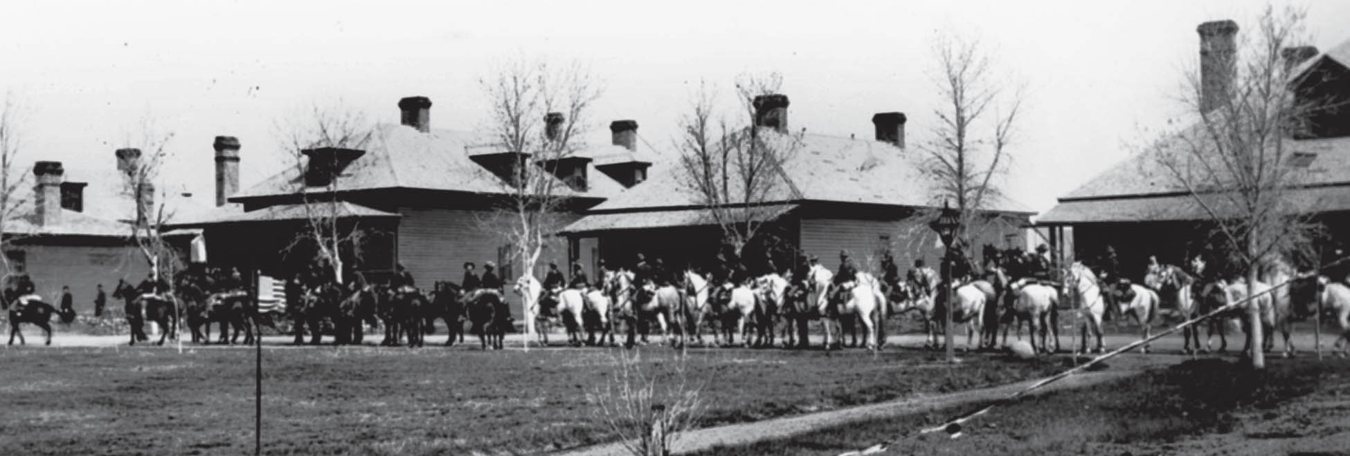 The U.S. Cavalry on Parade at Fort Yates