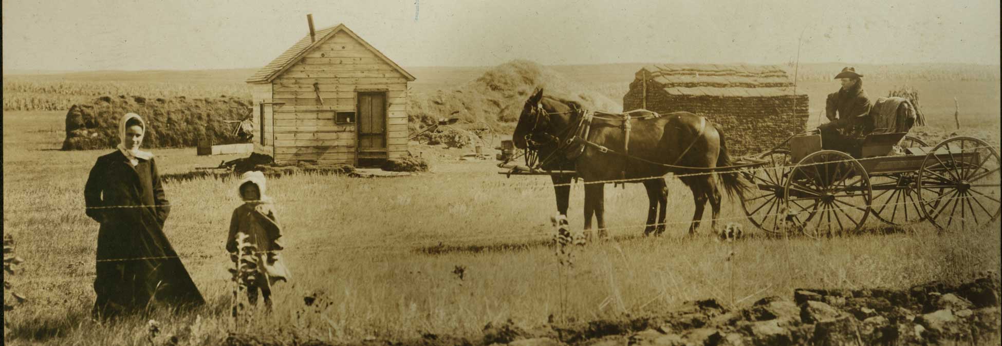 Figure 34. A farm family on their homestead