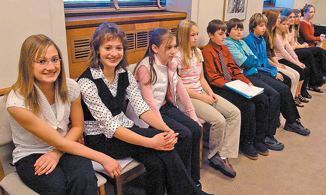 Williston students appear before the Senate Natural Resources Committee