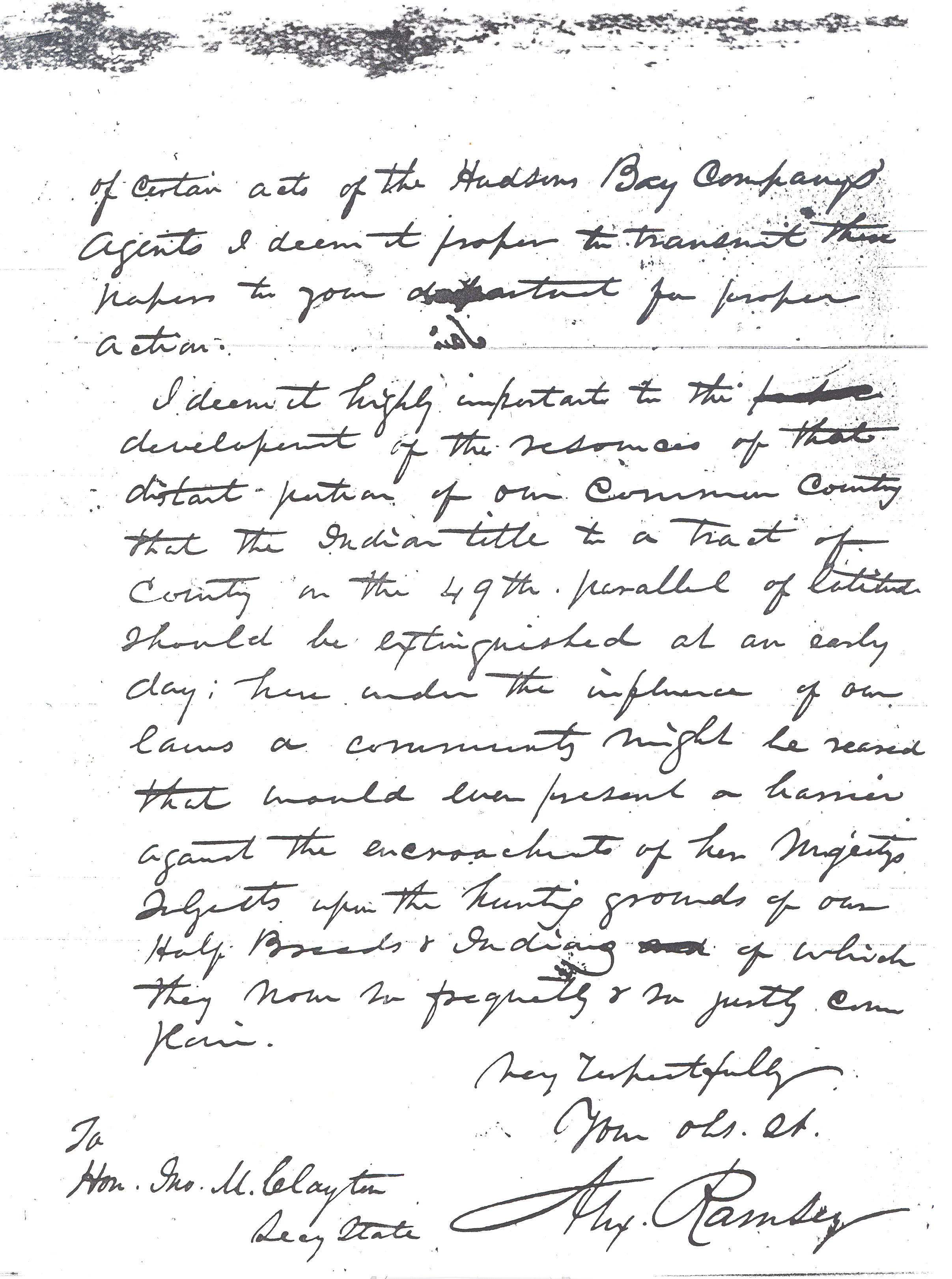 Ramsey letter, page 2
