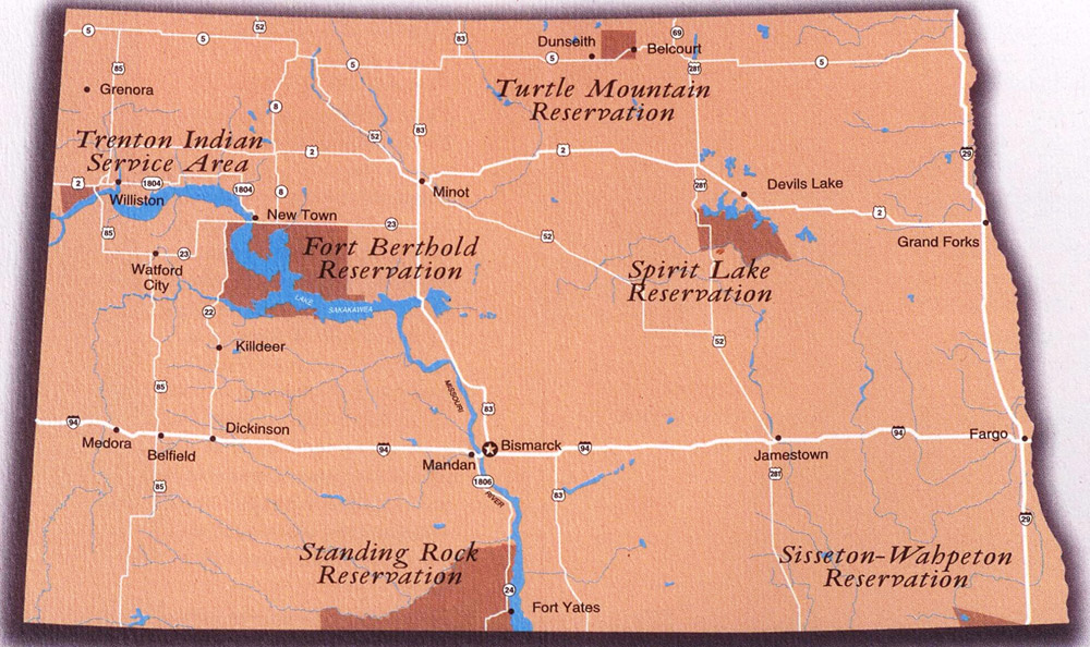 ND Indian reservations