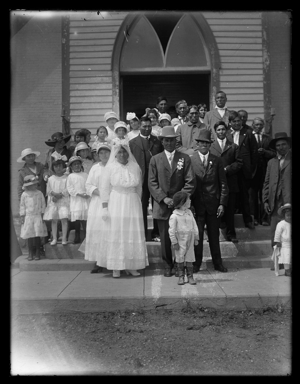 Harry Graybear and Maggie Standing Soldier Wedding Fort Yates ND 07 13 1916
