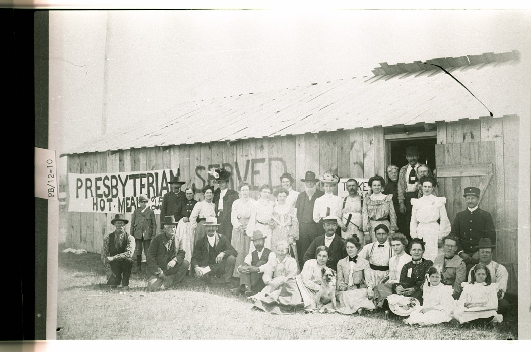 0032-PB-12-10 Hot meals served by Presbyterian Church in Hamilton, Pembina County, July 1913