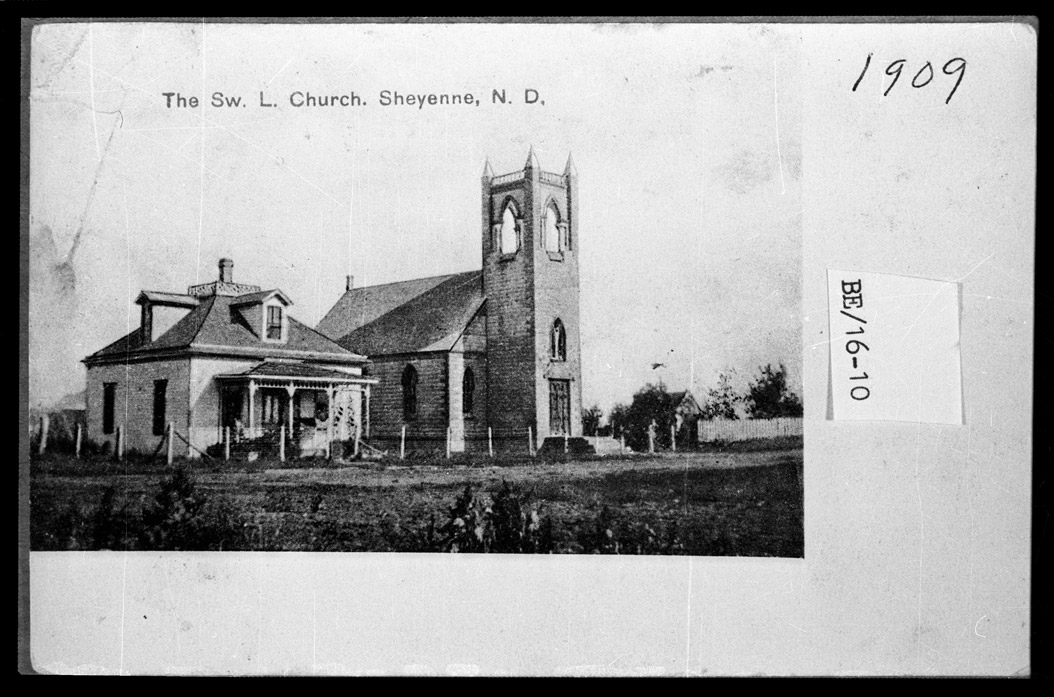 0032-BE-16-10  Swedish Lutheran Church, Sheyenne, 1909