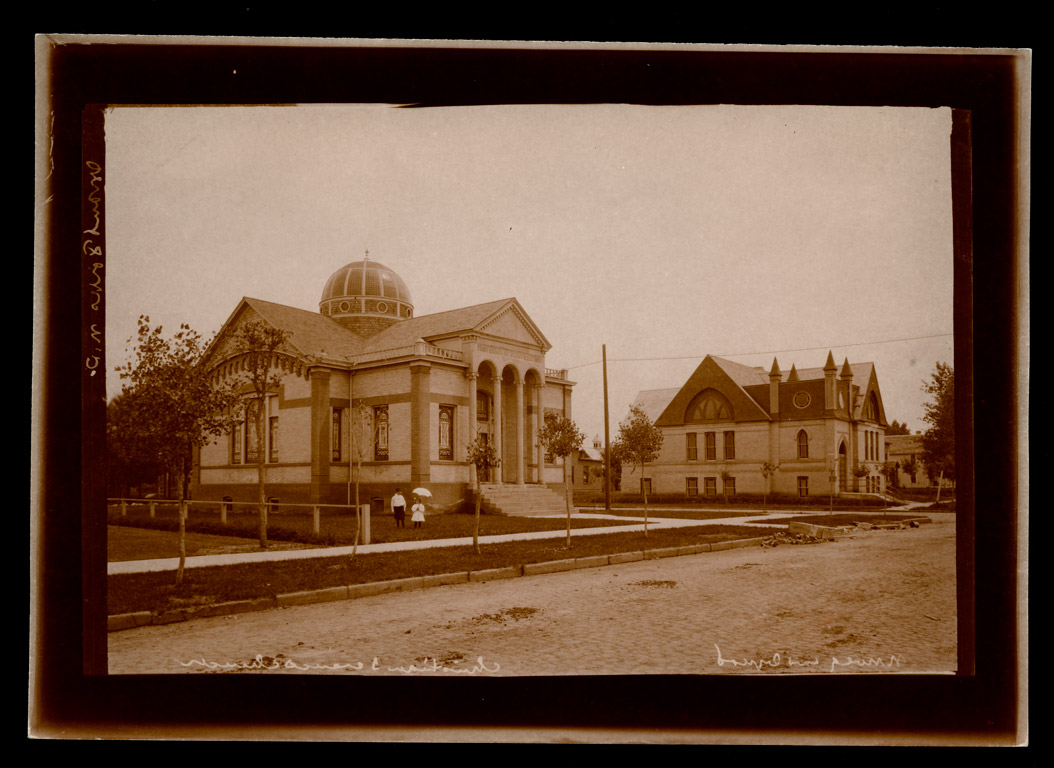 A5986-0001  Christian Science Church and First Lutheran Church, Grand Forks, 1910