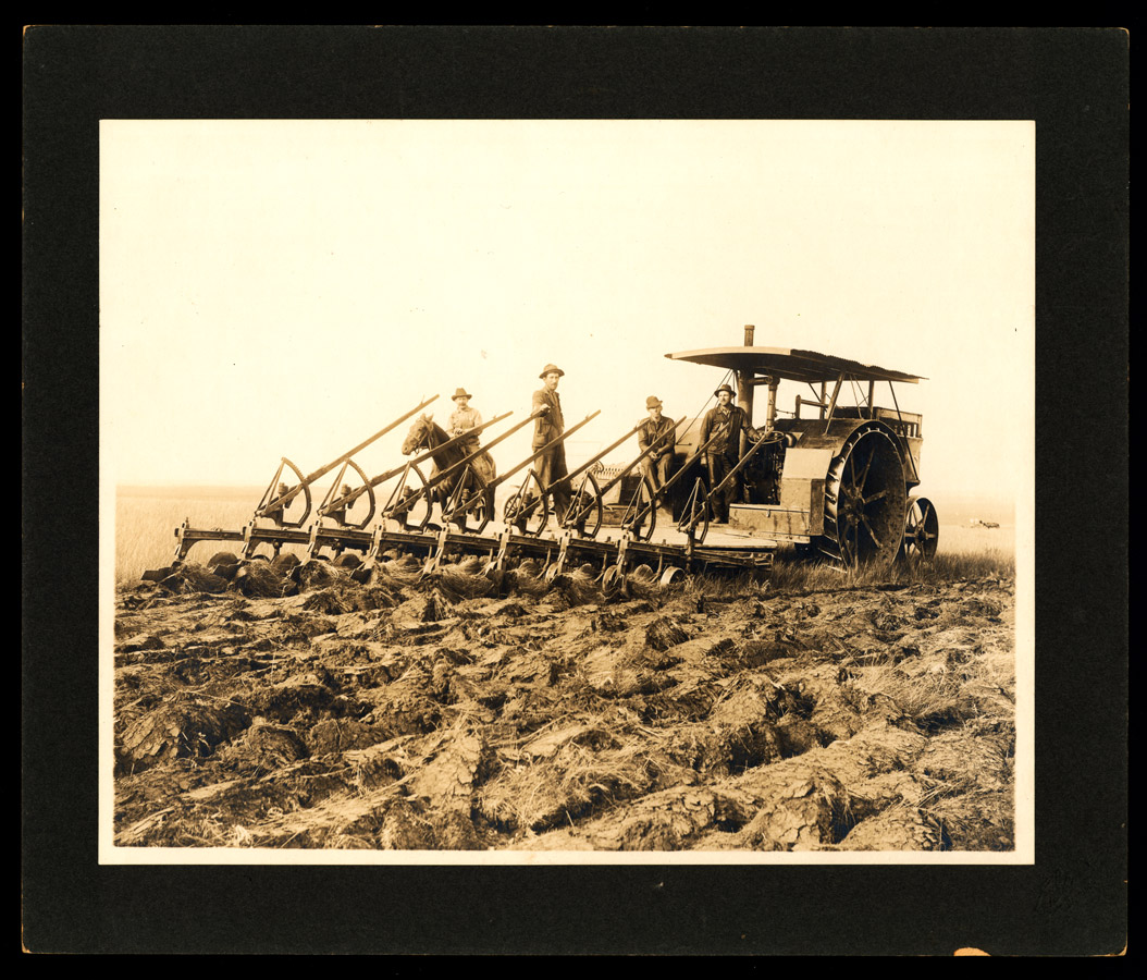 Tractors helped farmers work more efficiently during the war.
