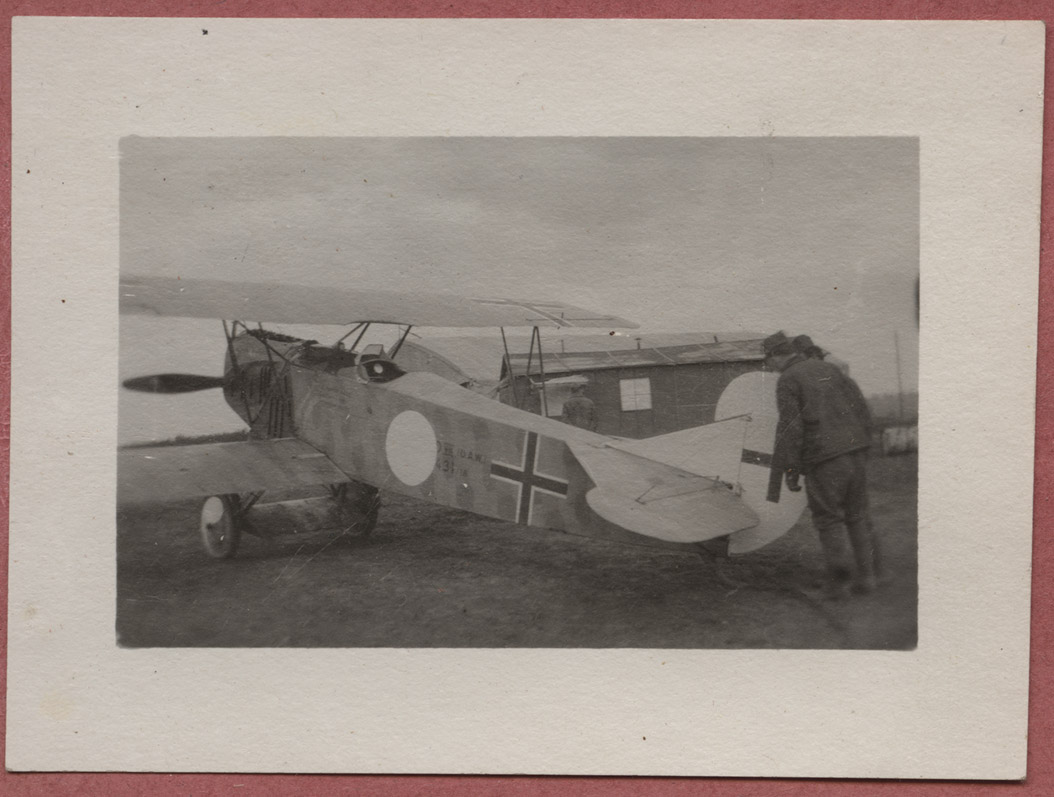 Soldiers with airplane