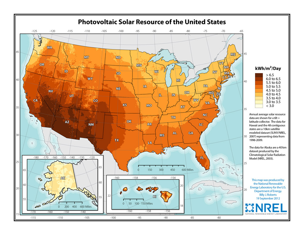 NREL PV Map