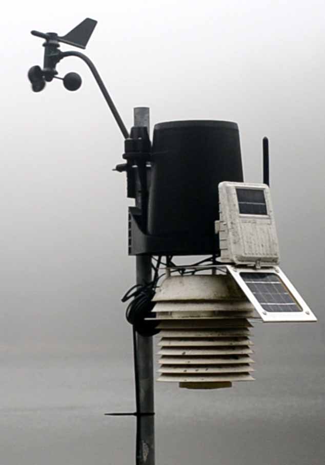 An anemometer (an-ah-MOM-ah-ter) is an instrument used to measure wind speed.