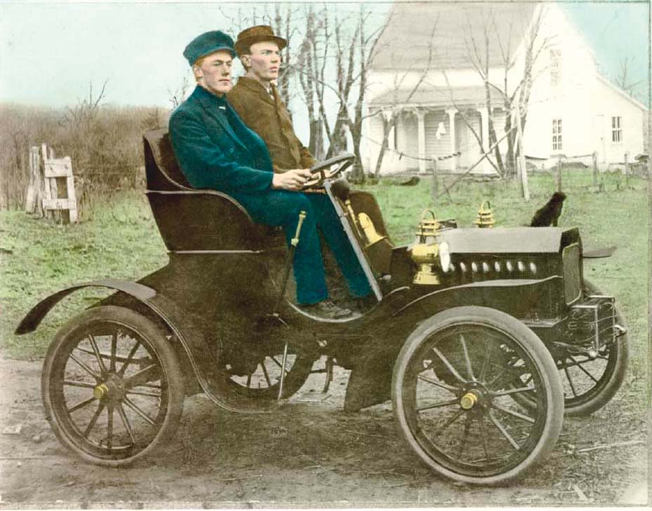 One of North Dakota’s first horseless carriages.