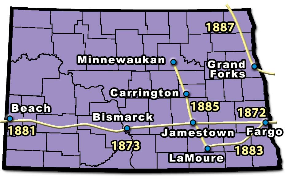 Northern Pacific Railroad Routes