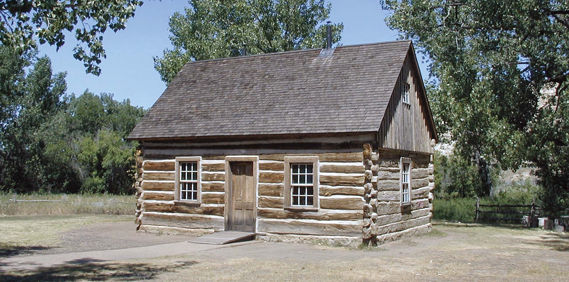 <strong>Figure 47. Theodore Roosevelt’s cabin</strong> at the Maltese Cross Ranch near Medora, North Dakota. <em>(Jess Stryker)</em>