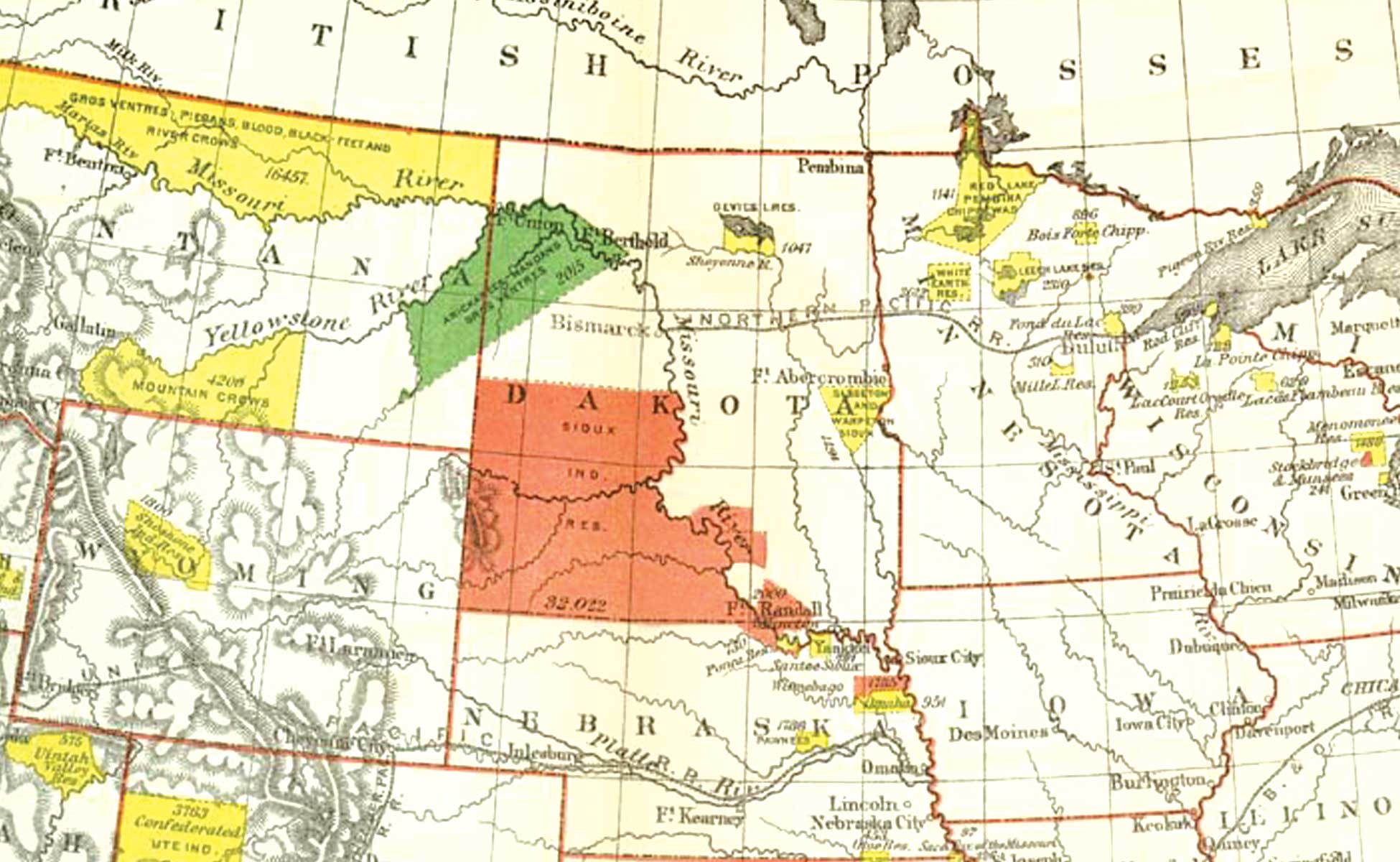 The U.S. government began forcing American Indians onto reservations in 1851.