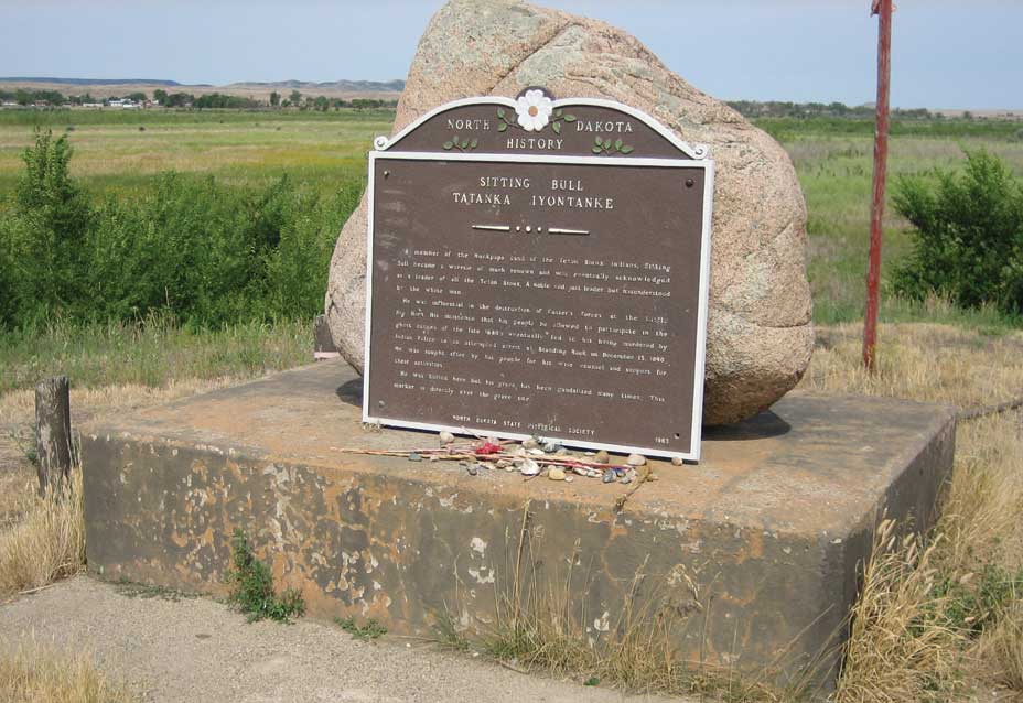 Sitting Bull's grave at Fort Yates