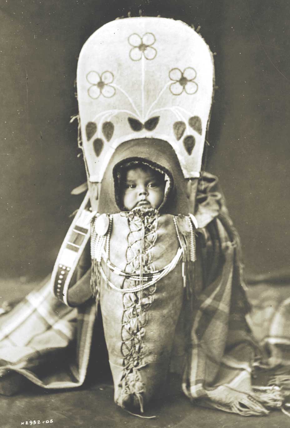 The cradleboard was used to carry a baby on the back of the mother