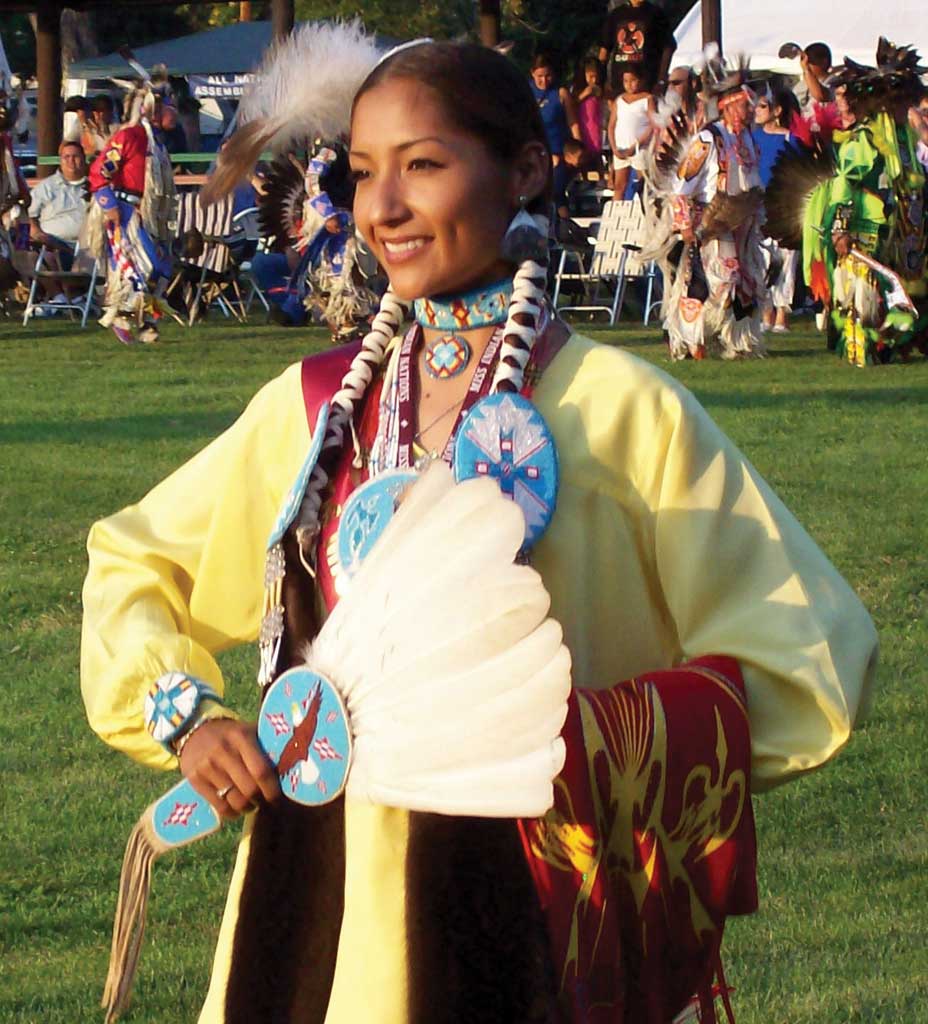 This is a dancer during the Grand Entry.