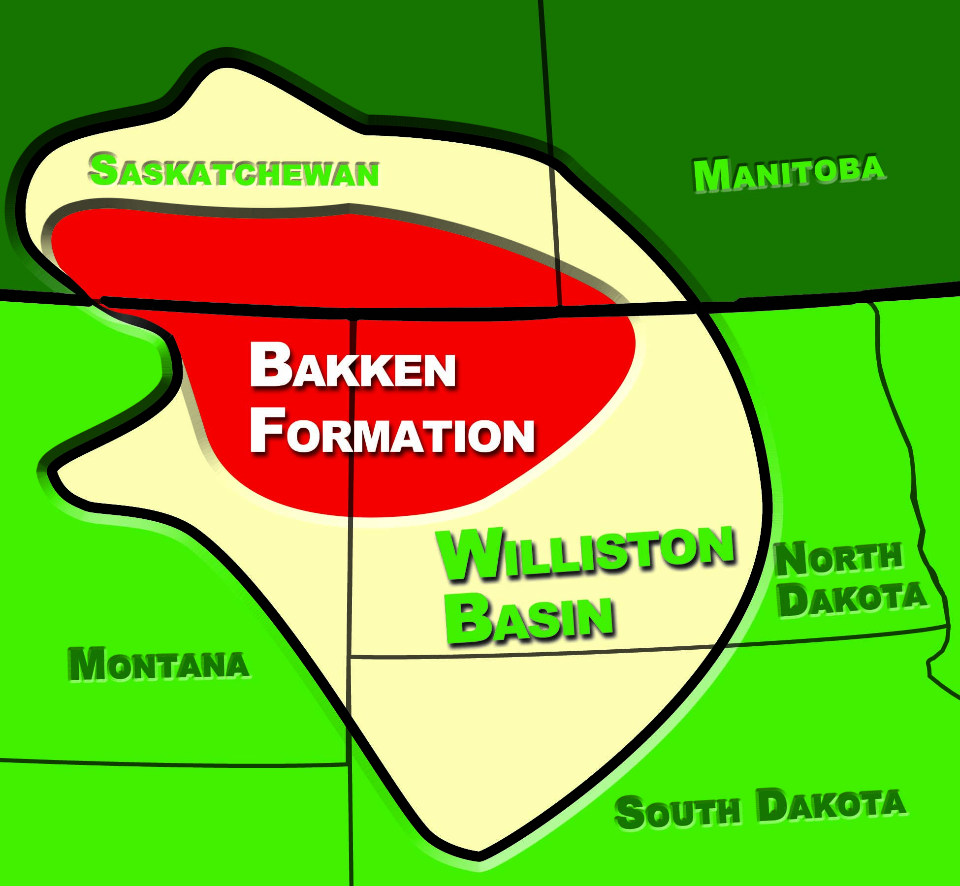 North Dakota Oil Boom Map