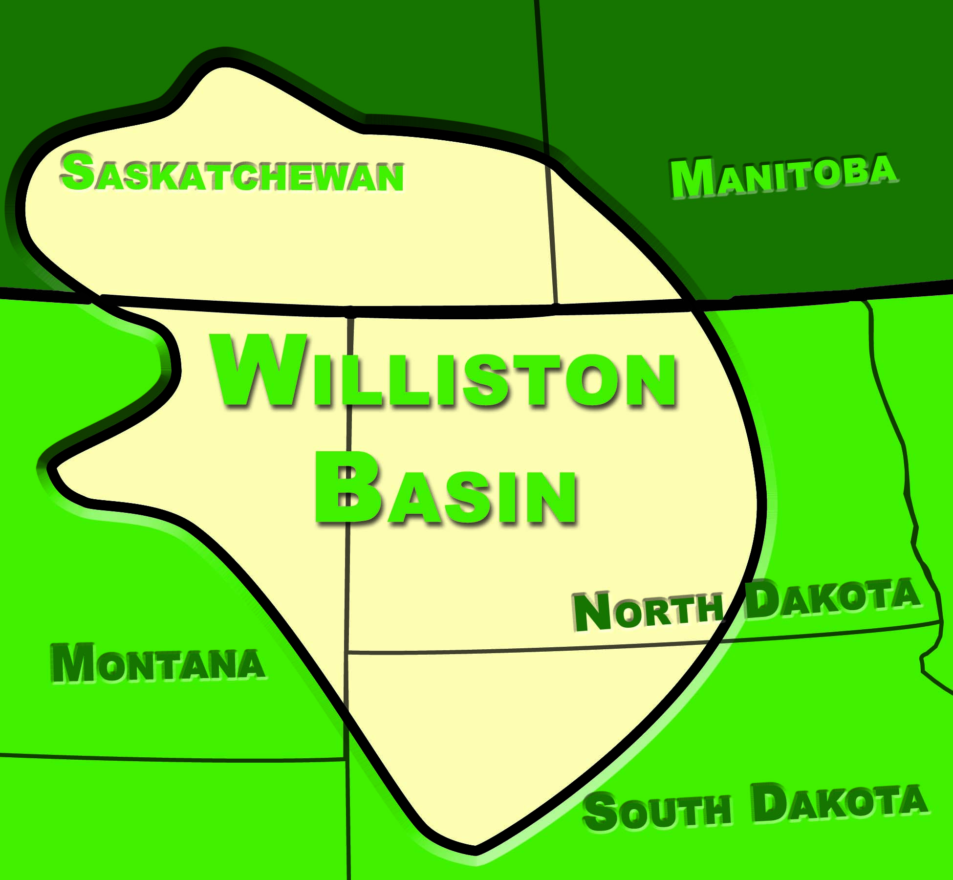 Map of Williston Basin
