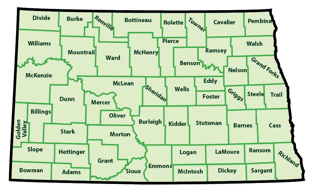 North Dakota Counties