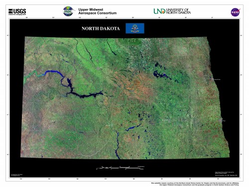 North Dakota from space