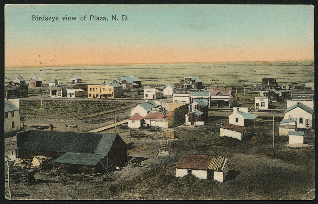 Birdseye view of Plaza, North Dakota