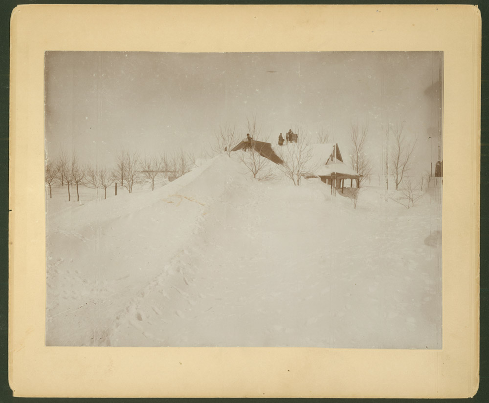 After the blizzard house in Wahpeton