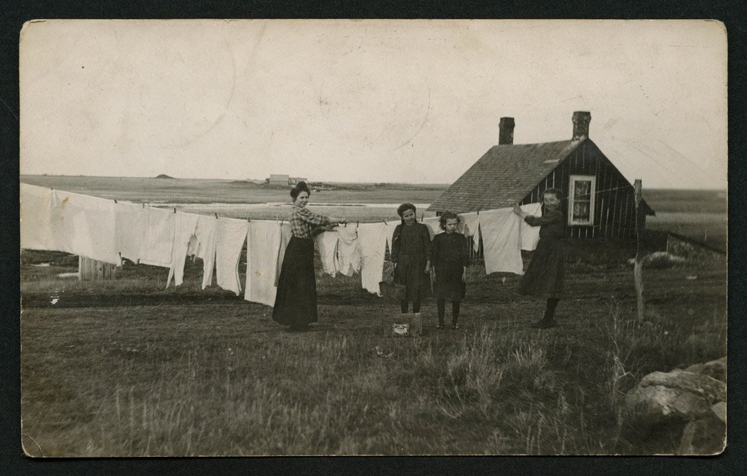 Hanging the washing