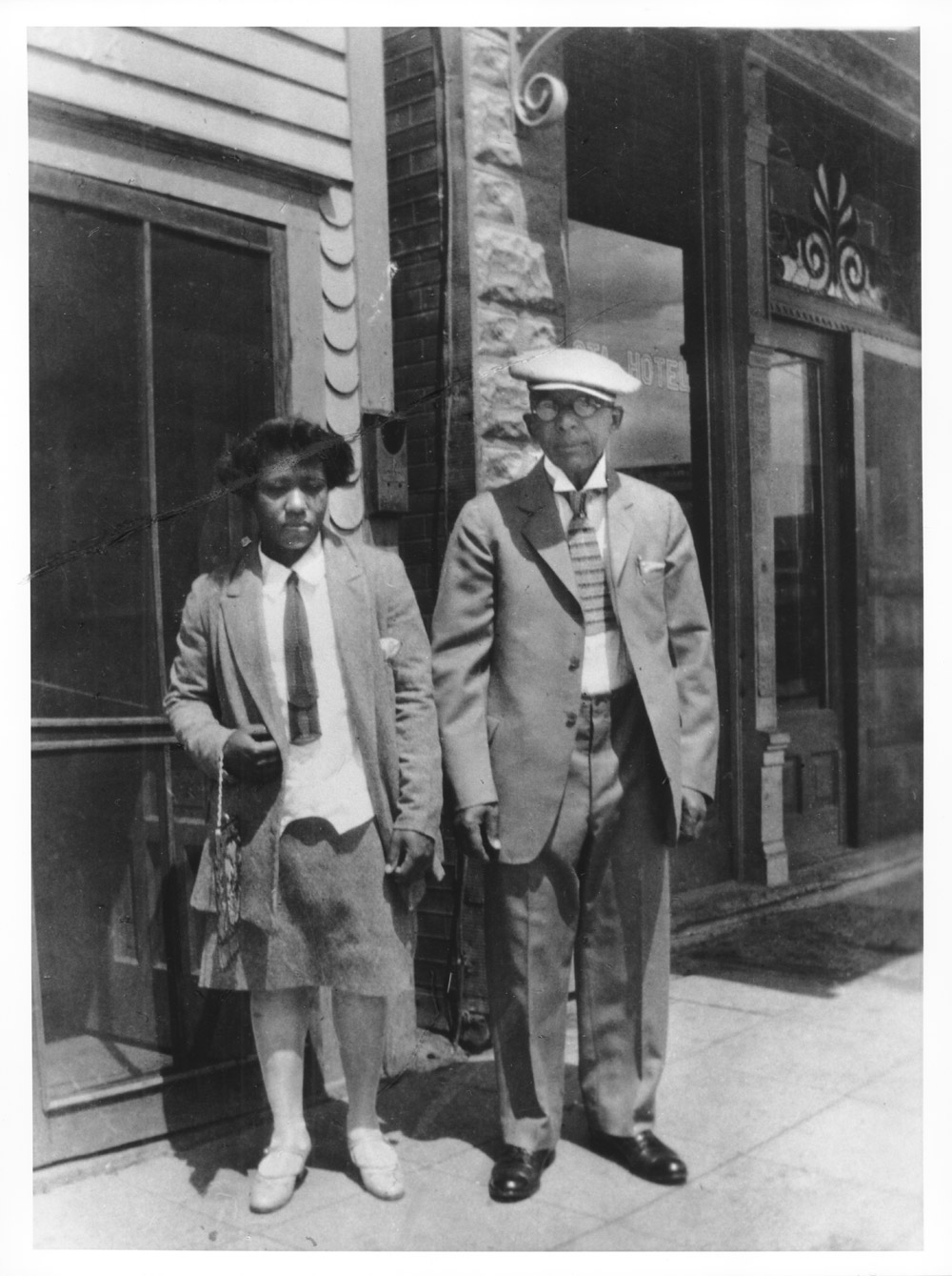 Era Bell Thompson with her father