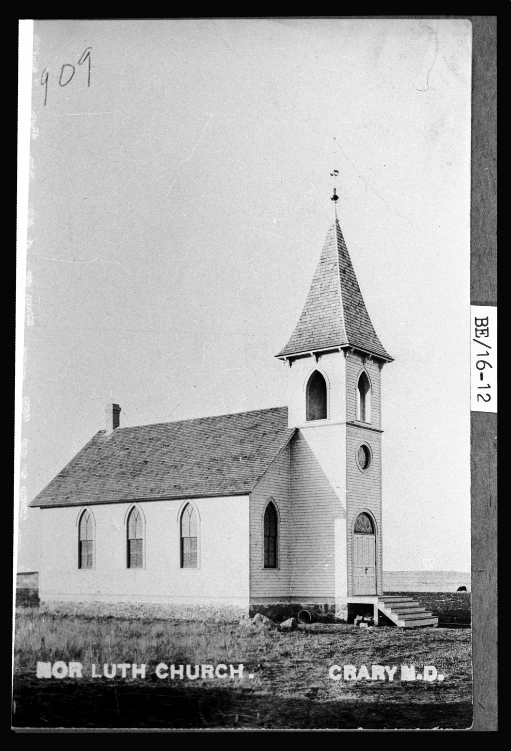 0032-BE-16-12  Norwegian Lutheran Church, Crary, 1909