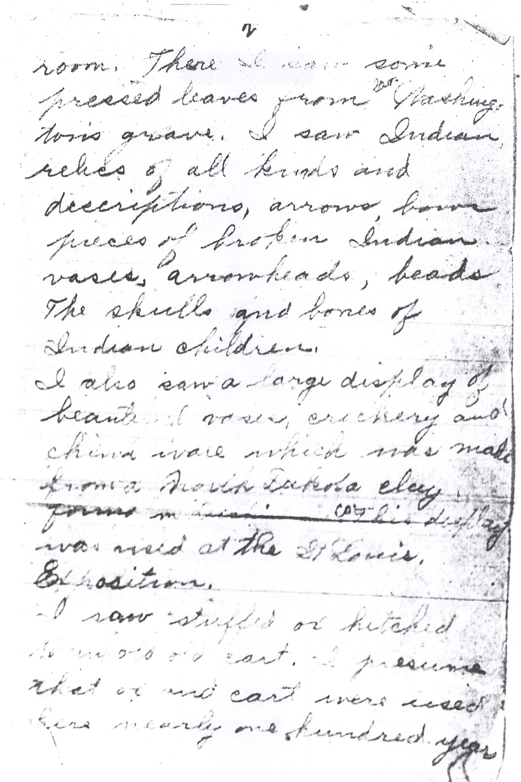 Effie Clinkenbeard Letter, original and transcript (Page 2)
