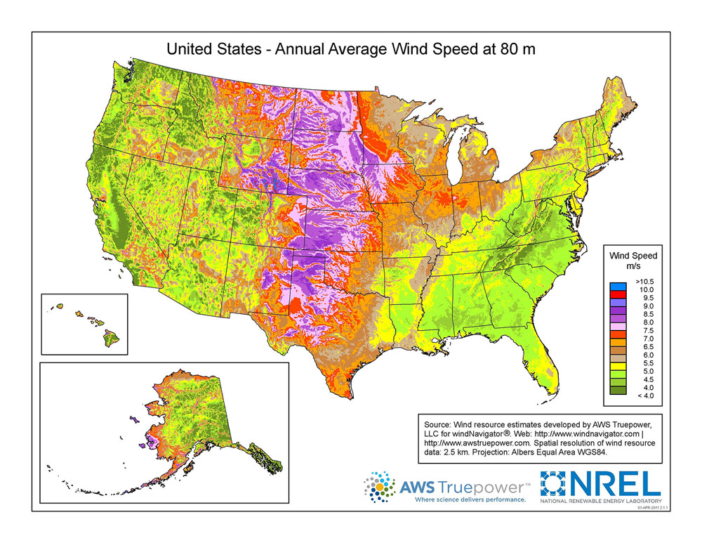 U. S. Wind Speeds