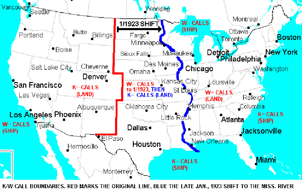 Call Letters Map