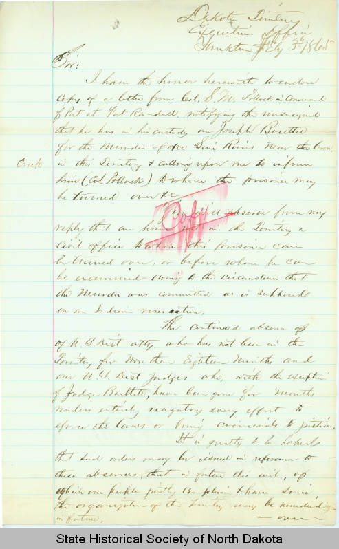 February 3, 1865 [to Walter A. Burleigh]