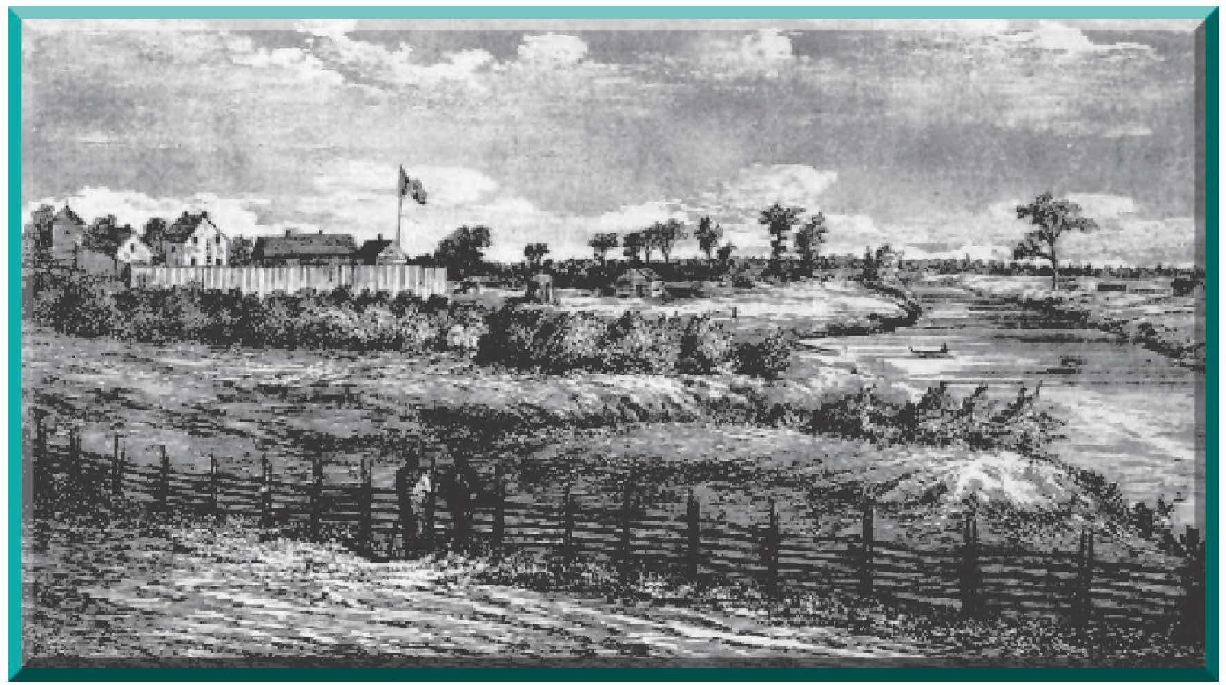Figure 1. This early illustration of Hudson's Bay Company's fort