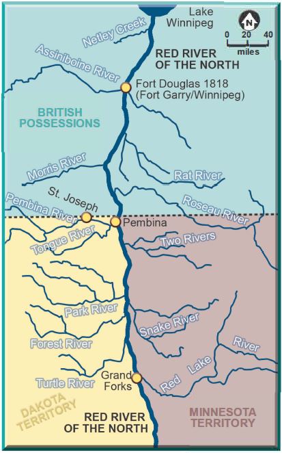 Figure 3. This map shows the branch rivers