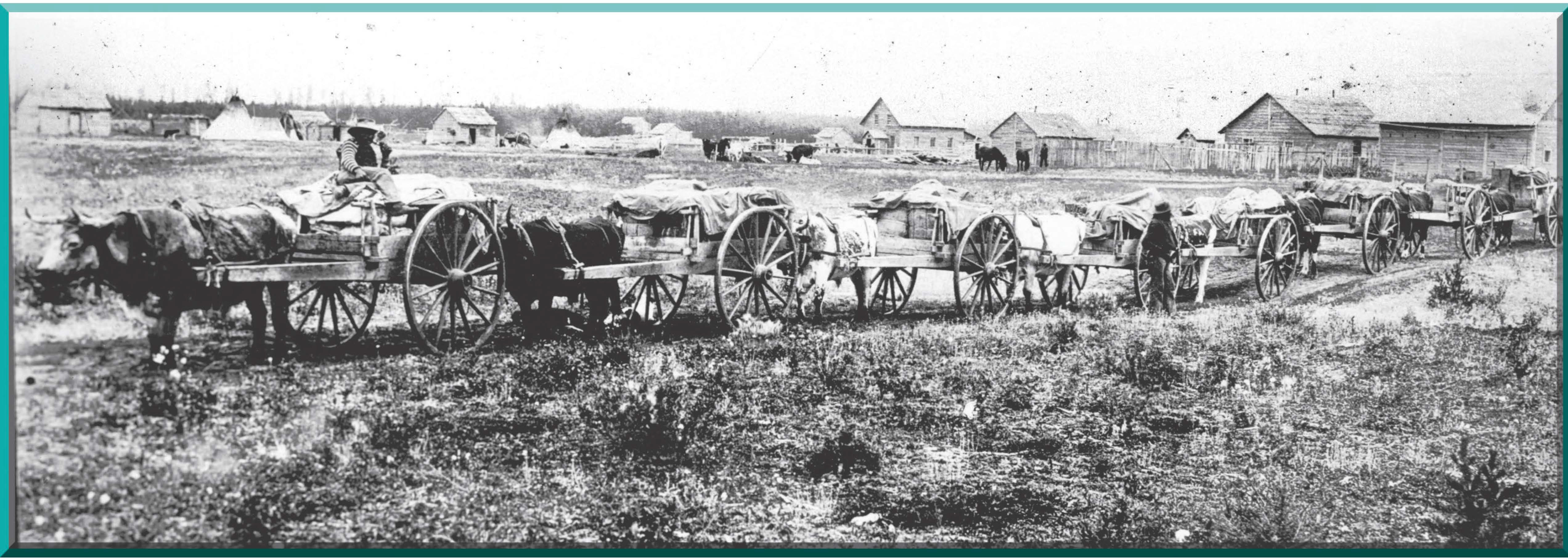 Figure 9. Red River cart trains