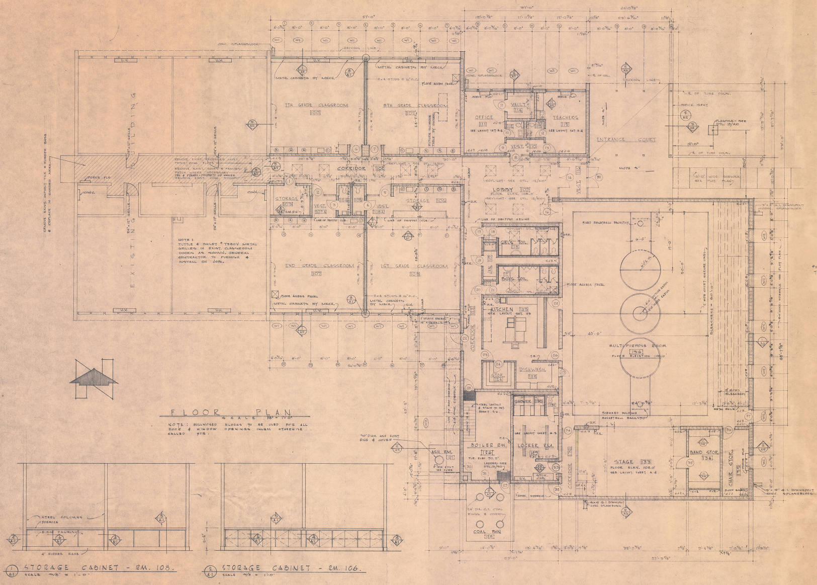 Fortuna School addition blueprint