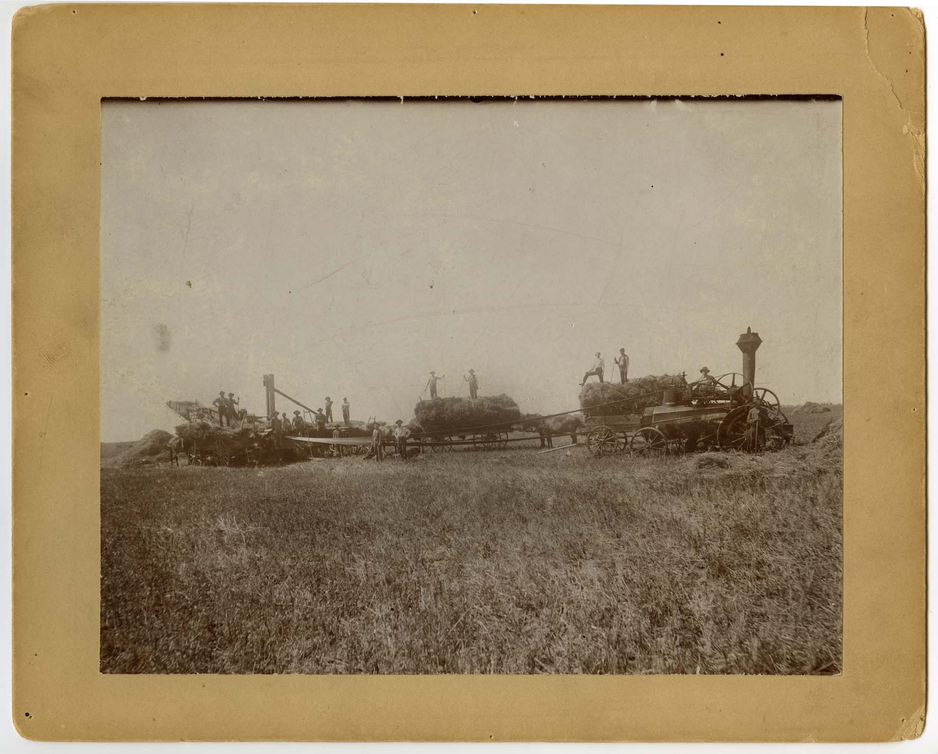 Machine Threshing Scene, Wahpeton ND