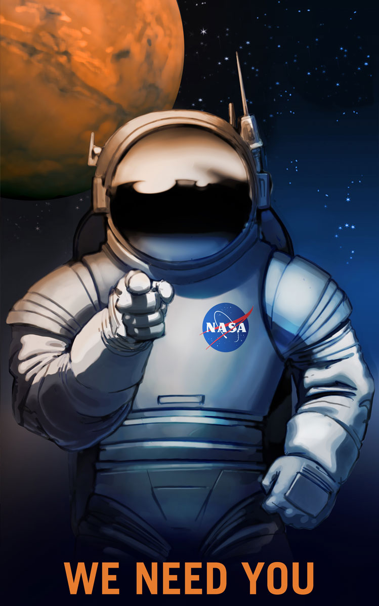 we need you NASA recruitment poster
