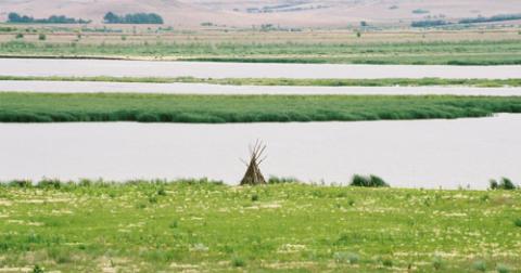 Lake Oahe at Fort Yates, 2006