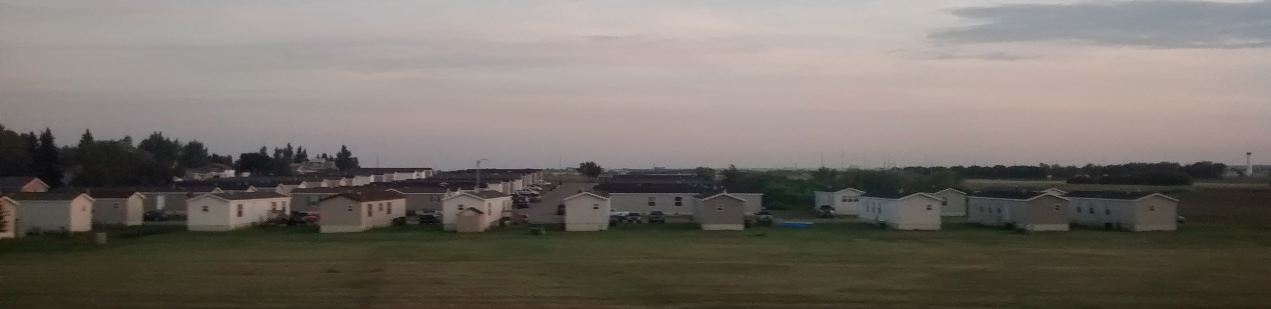 man camp in Tioga, North Dakota